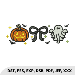 Pumpkin Bow Ghost