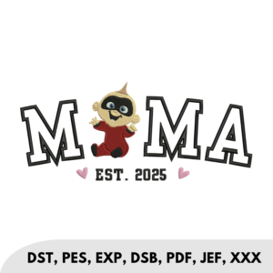 The Incredibles Jack Superhero MAMA Applique