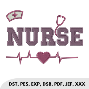 NURSE with medical-themed icons