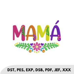 MAMA Floral, Retro Flower Font