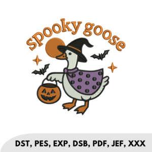 Spooky Goose Halloween Witch Duck
