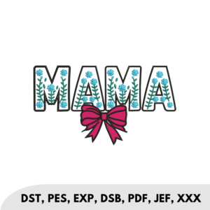 MAMA Bow Applique