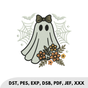 Spooky Floral Ghost