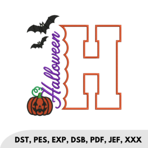 Halloween Pumpkin applique